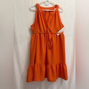 Calvin Klein orange midi